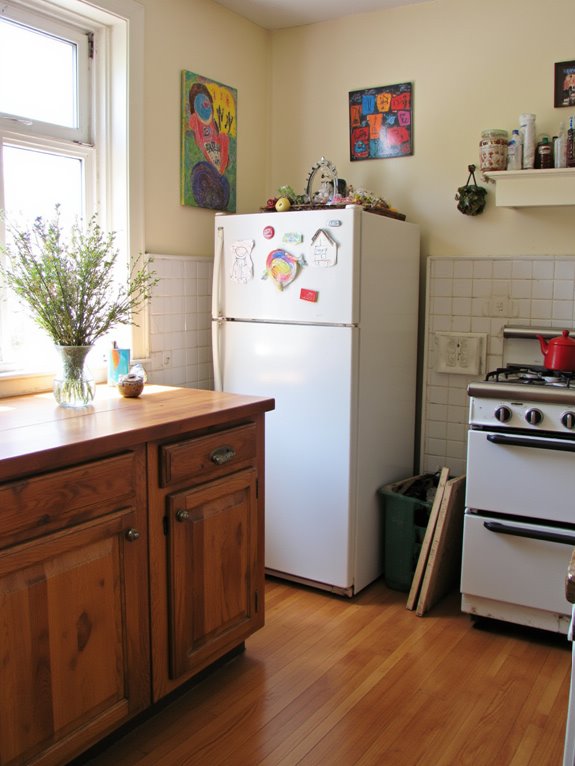 artwork personalizes kitchen spaces