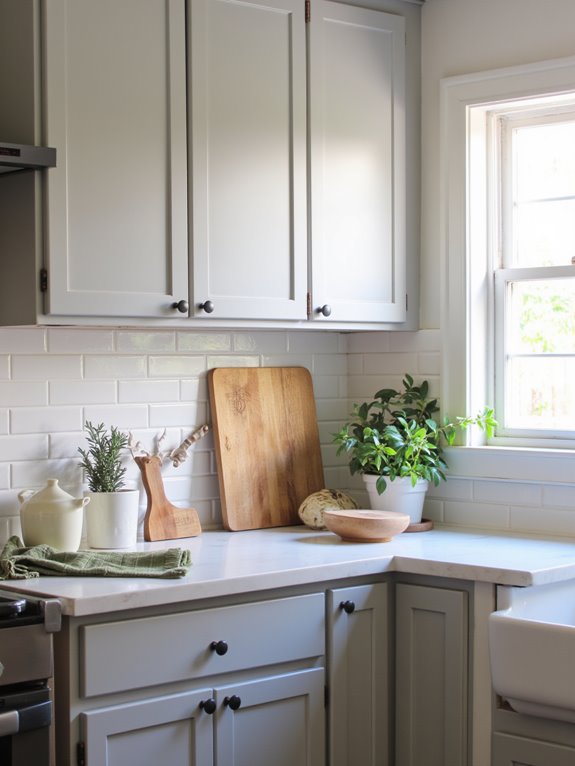 balanced kitchen color palette