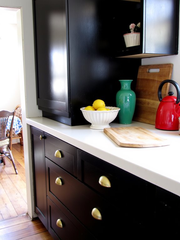 bold accents enhance kitchens