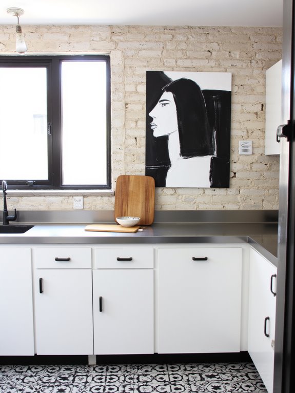 bold black and white decor