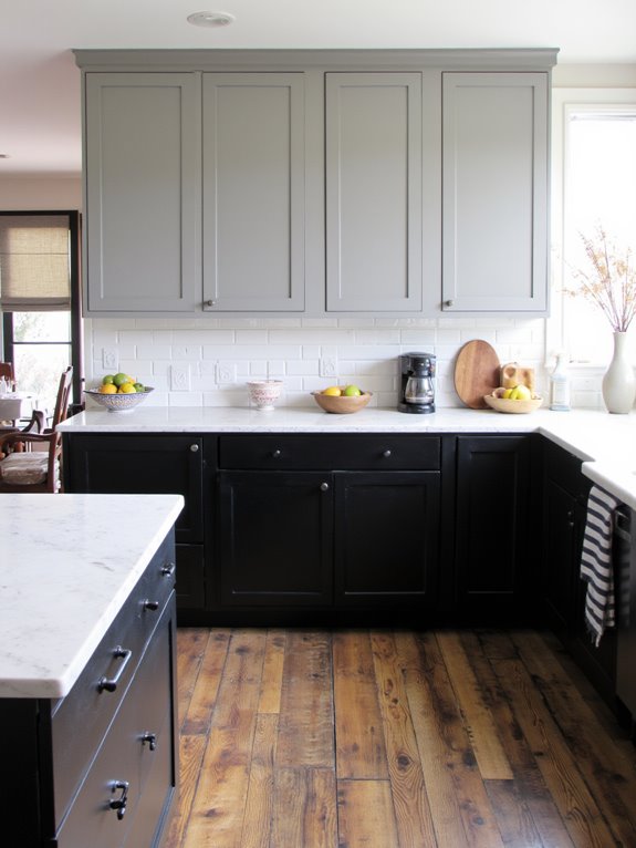 bold black cabinet contrast