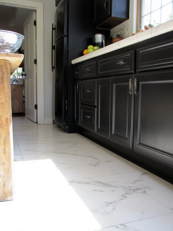 bold black cabinets elegance