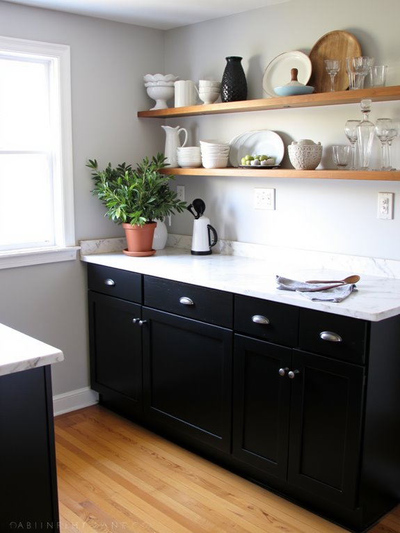 bold black kitchen elegance