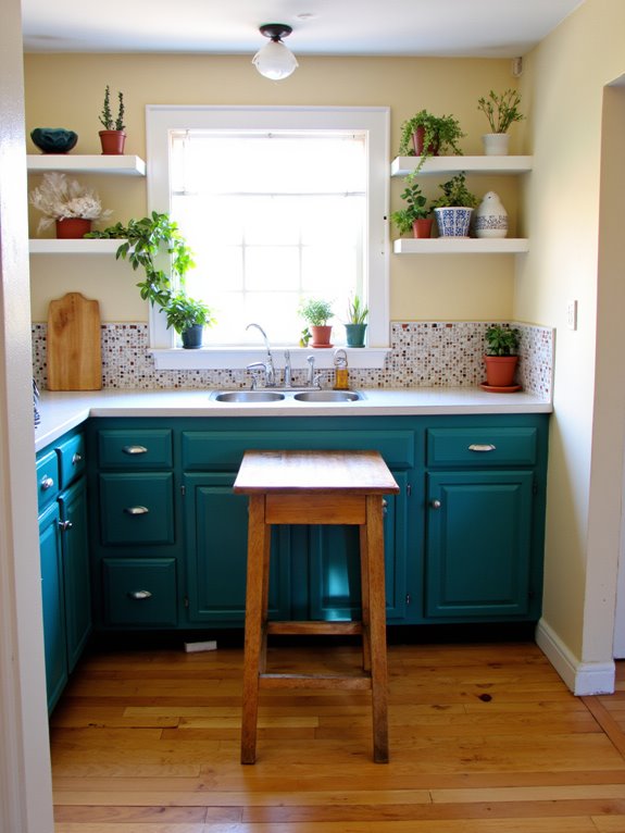 bold cabinet color choices