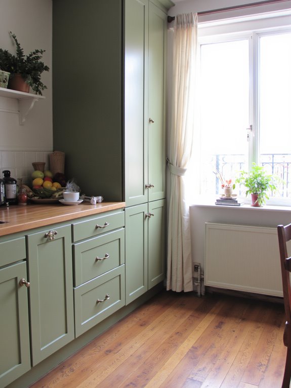 bold colors for cabinets