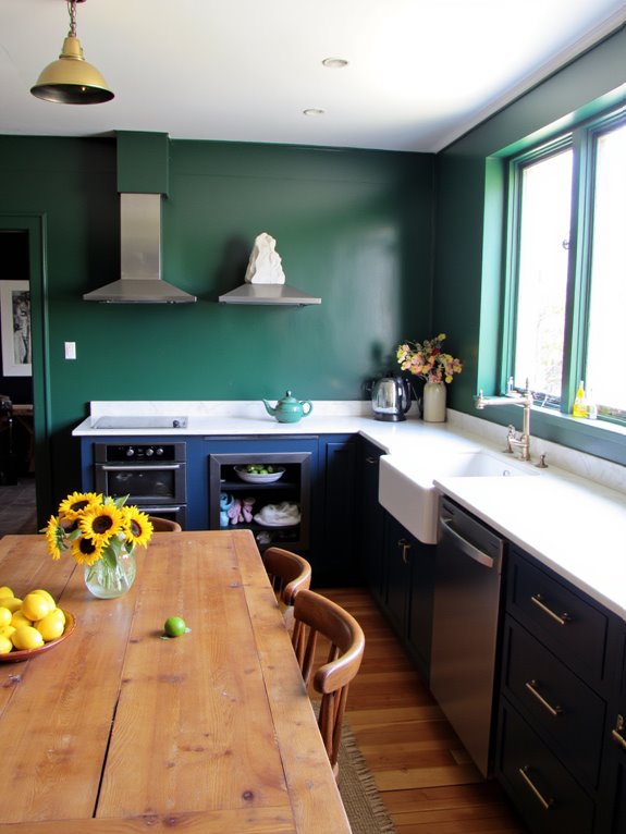 bold colors transform kitchens
