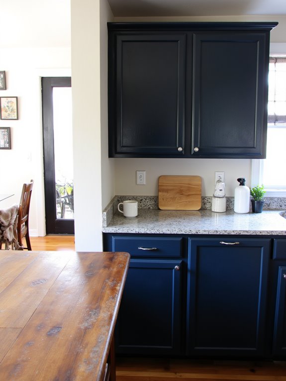 bold contrast in kitchens