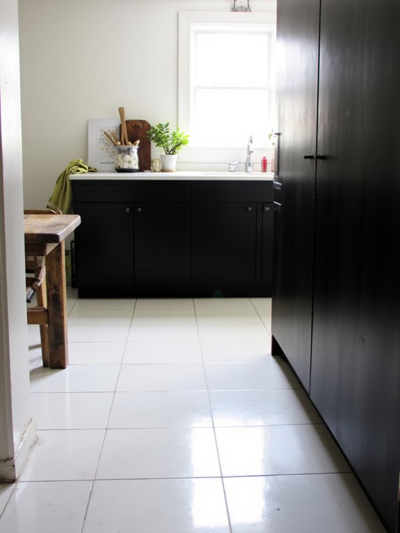 bold contrast kitchen design