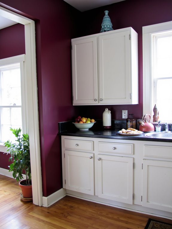 bold deep plum statement