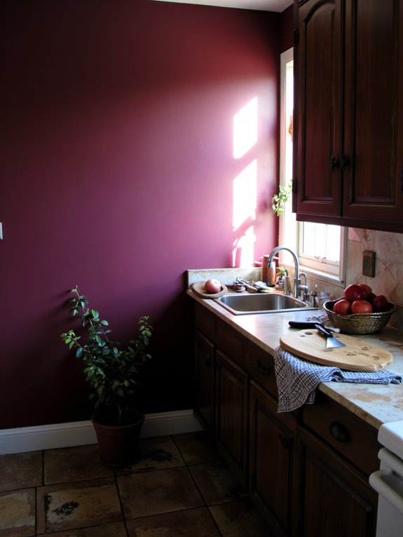 bold inviting kitchen atmosphere