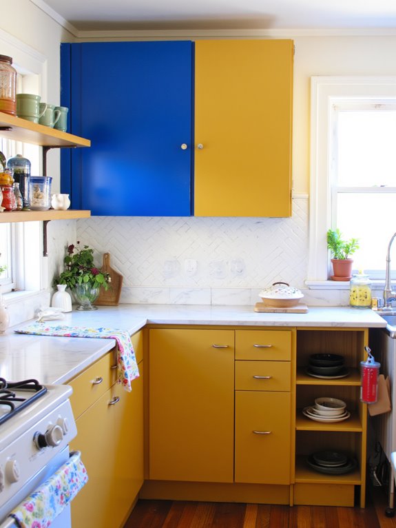 bold kitchen cabinet colors