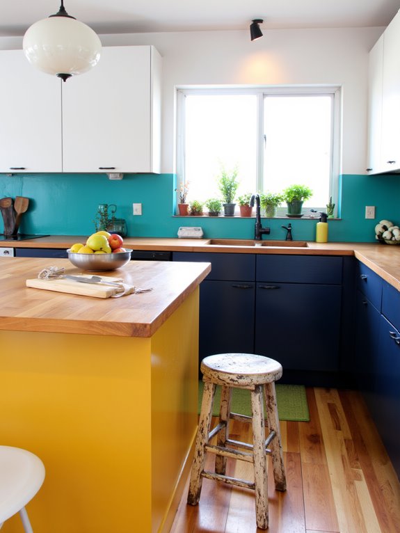 bold kitchen color combinations