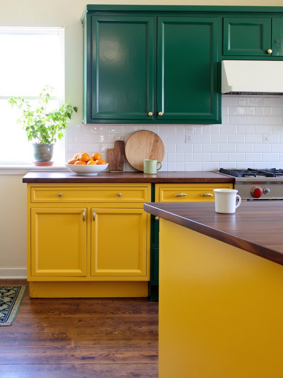 bold kitchen color combinations