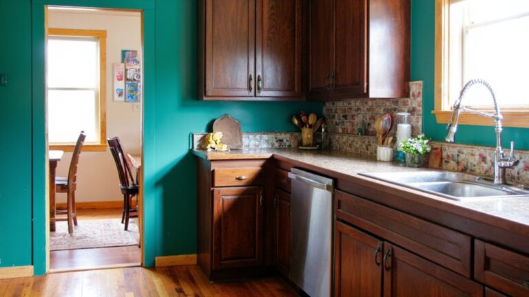 bold kitchen colors contrast