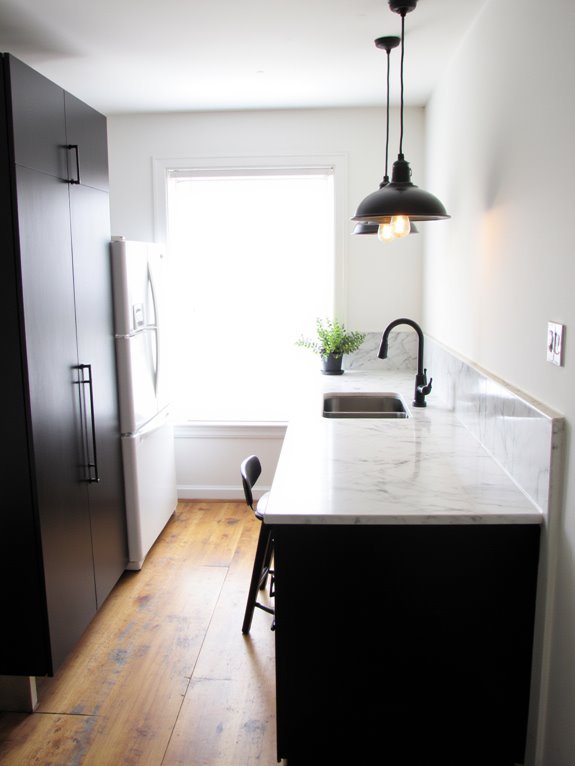 bold lighting enhances ambiance