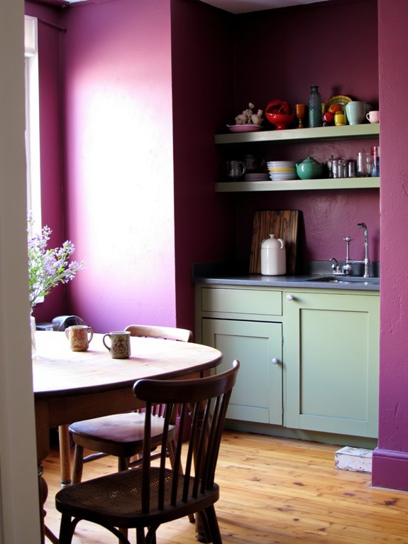 bold plum kitchen transformation