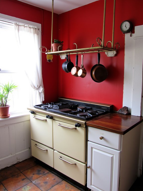 bold red kitchen transformation