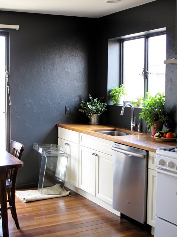 bold sophistication in kitchens