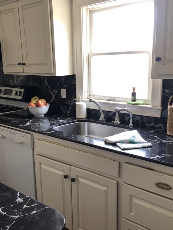 bold statement with marble