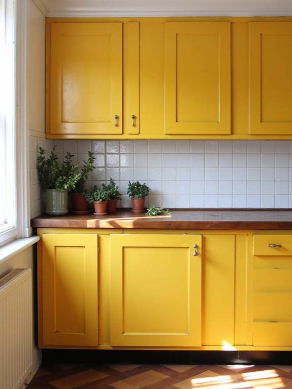 bright cheerful cooking space