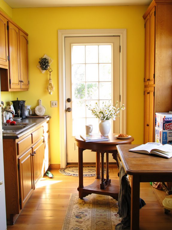 bright cheerful kitchen atmosphere
