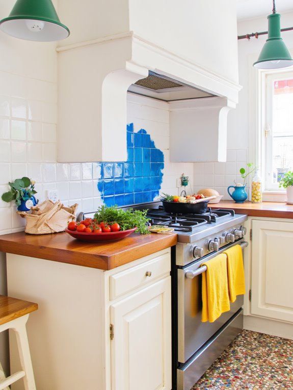 bright white with accents