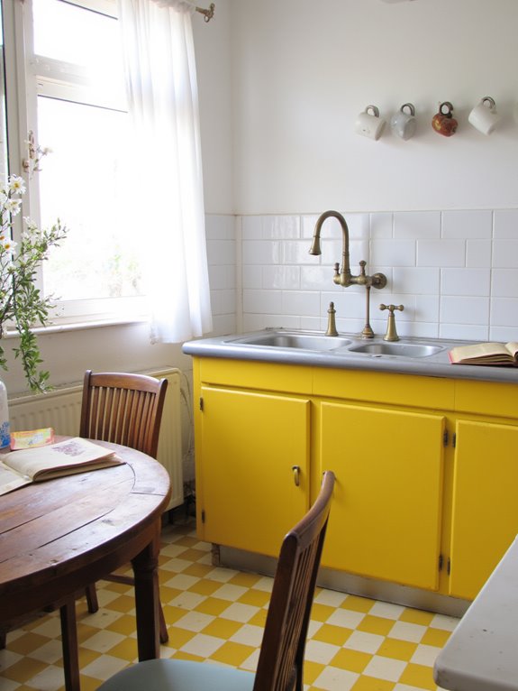 bright yellow and white