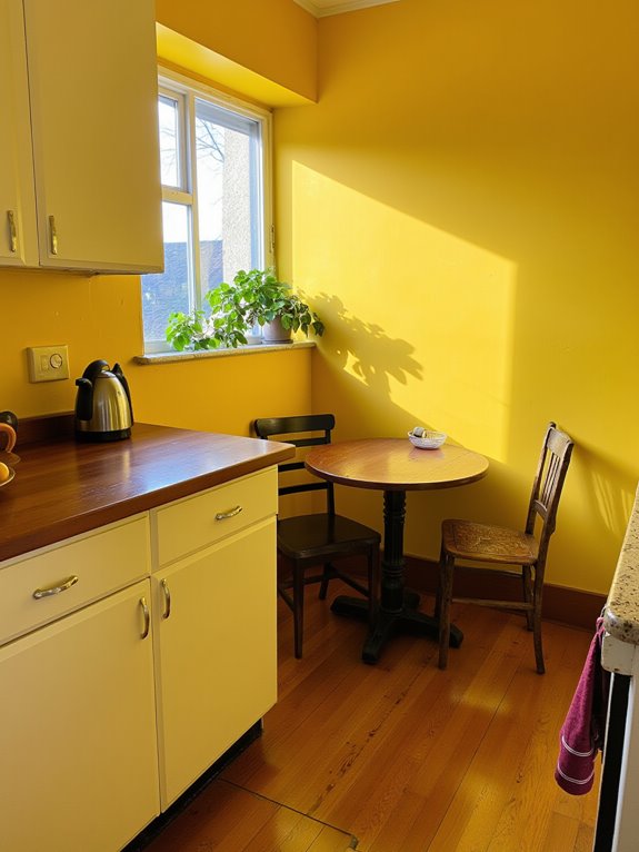 bright yellow kitchen energy