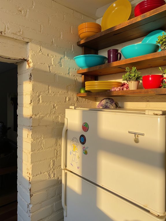 brighten kitchen with dishware