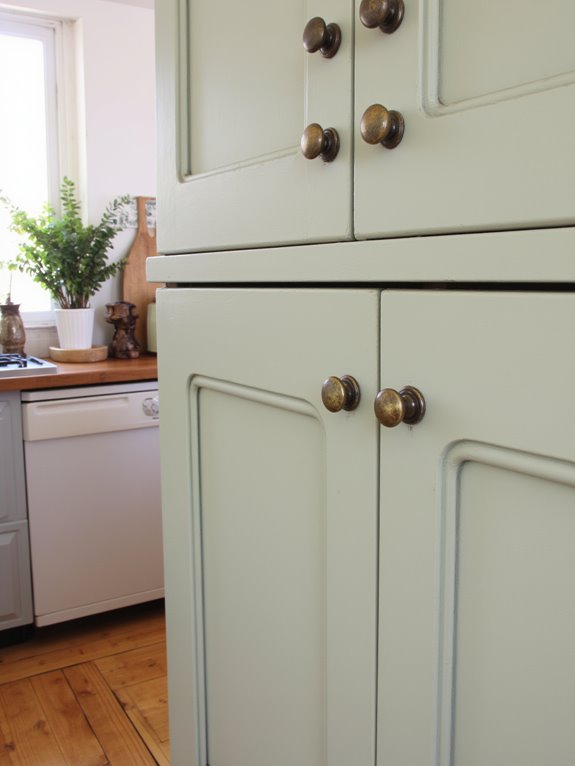 brushed brass and matte black