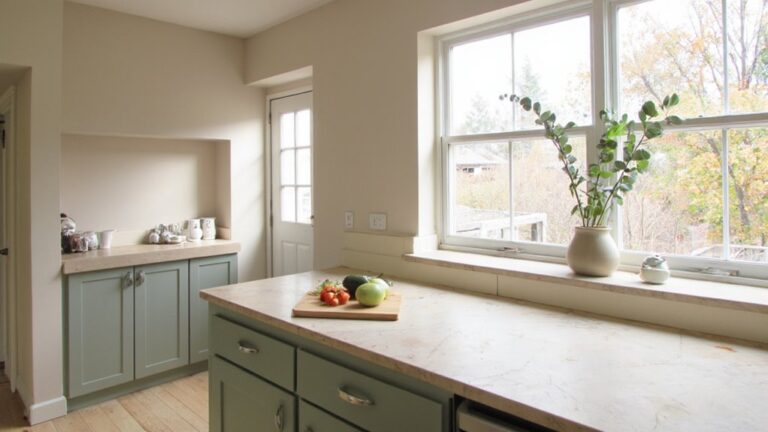 calm and clean kitchen aesthetics