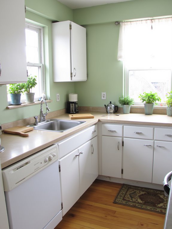 calm refreshing kitchen atmosphere