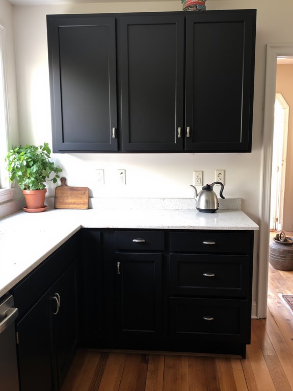 care for black cabinets