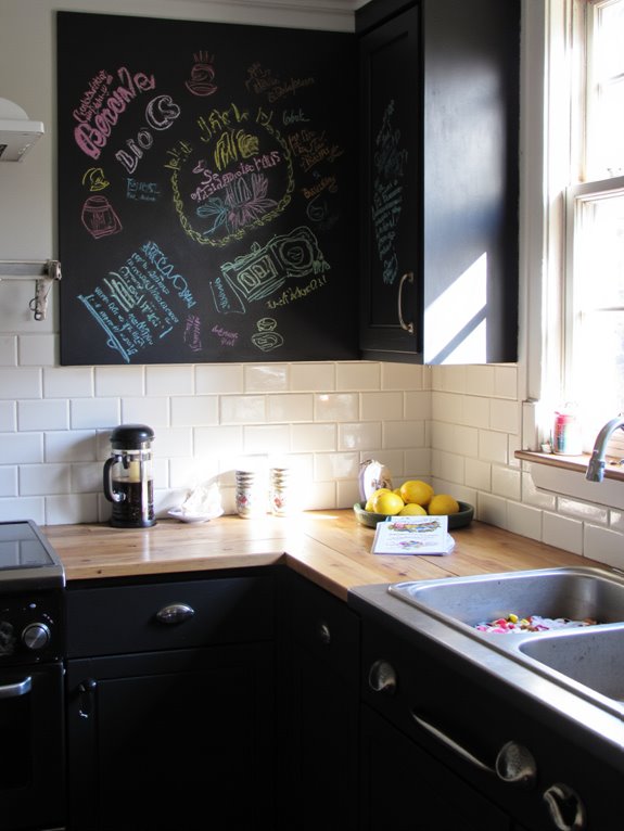 chalkboard wall for creativity