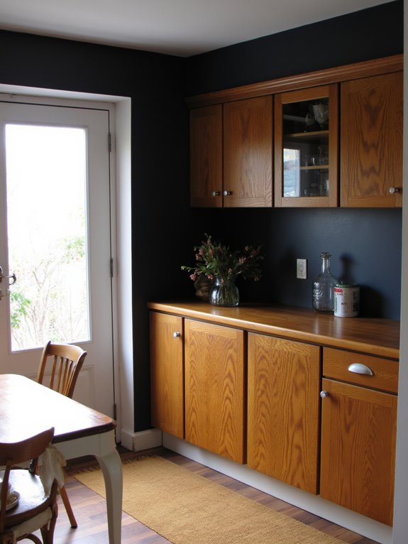 charcoal and oak elegance