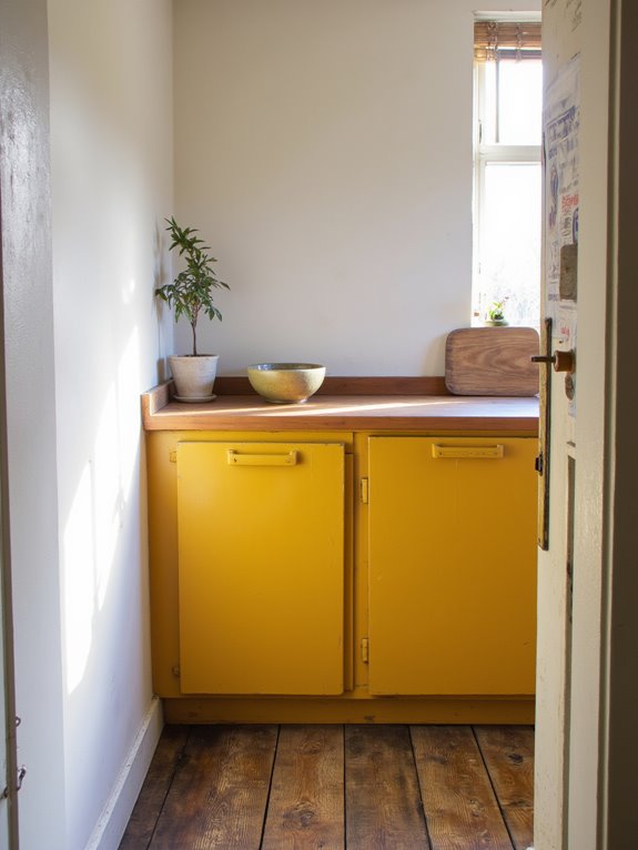 cheerful mustard yellow ambiance
