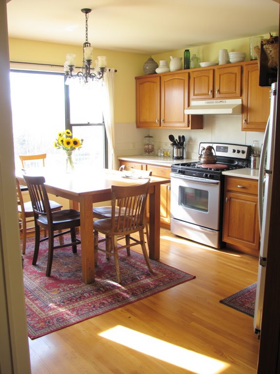 cheerful warm kitchen atmosphere