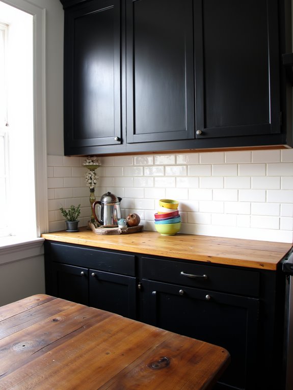 chic black cabinet elegance