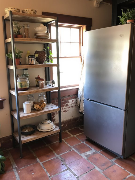 choosing open shelving materials