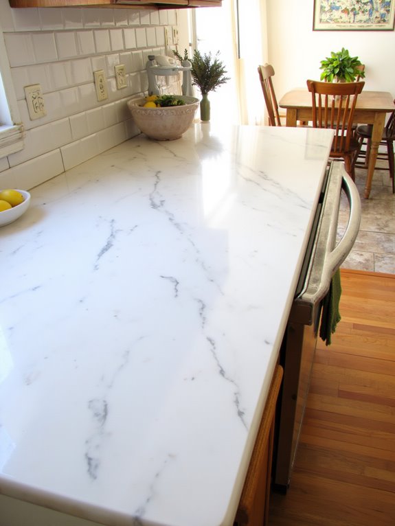 choosing white countertop materials