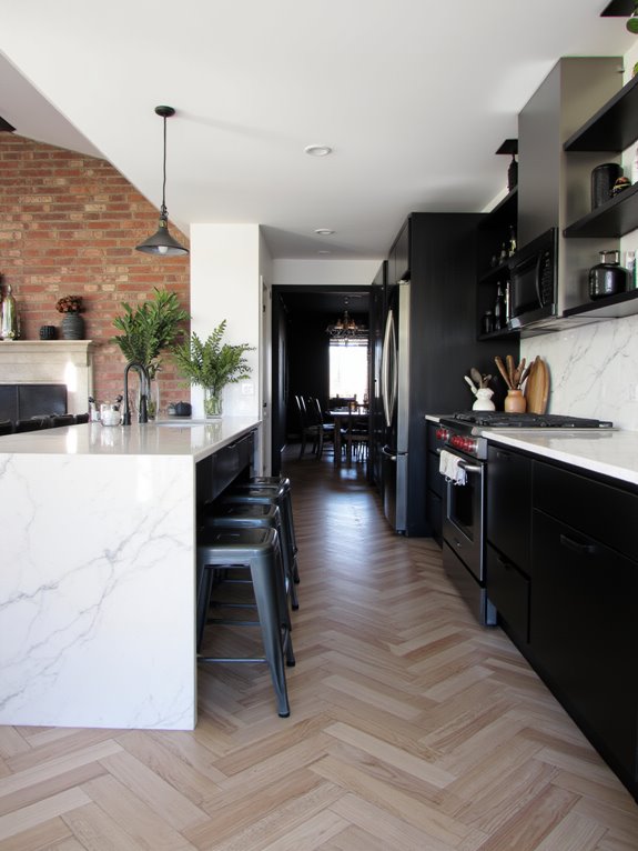 cohesive flow in kitchens