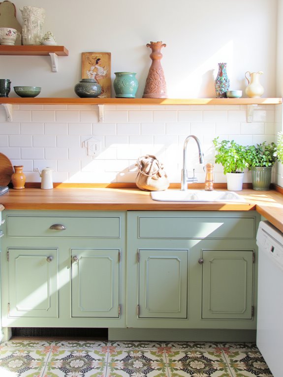 cohesive kitchen color palette