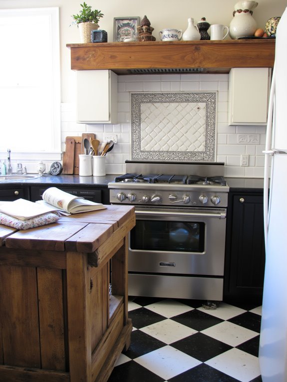 cohesive vintage modern kitchen design