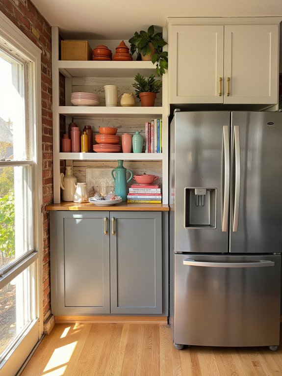 colorful and cohesive shelving