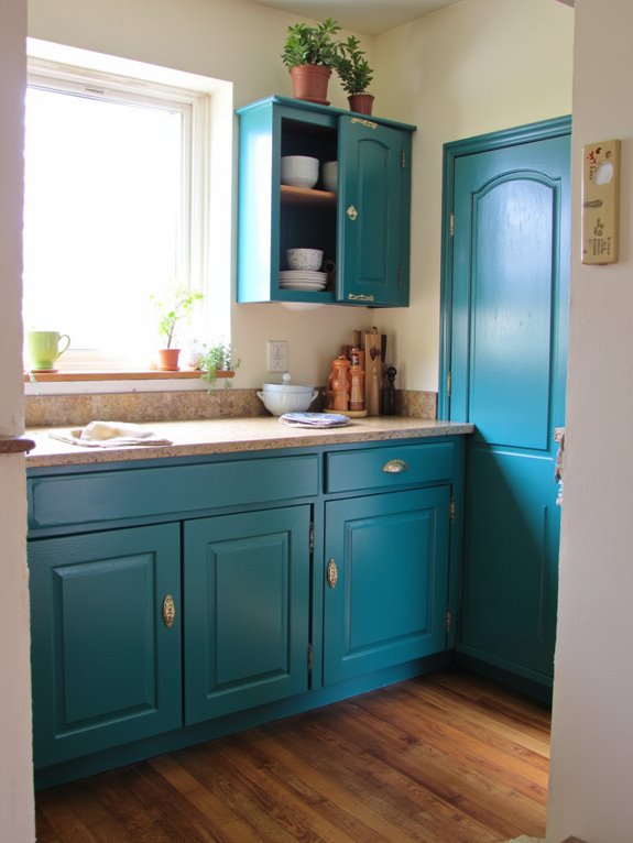 colorful cabinets energize kitchens