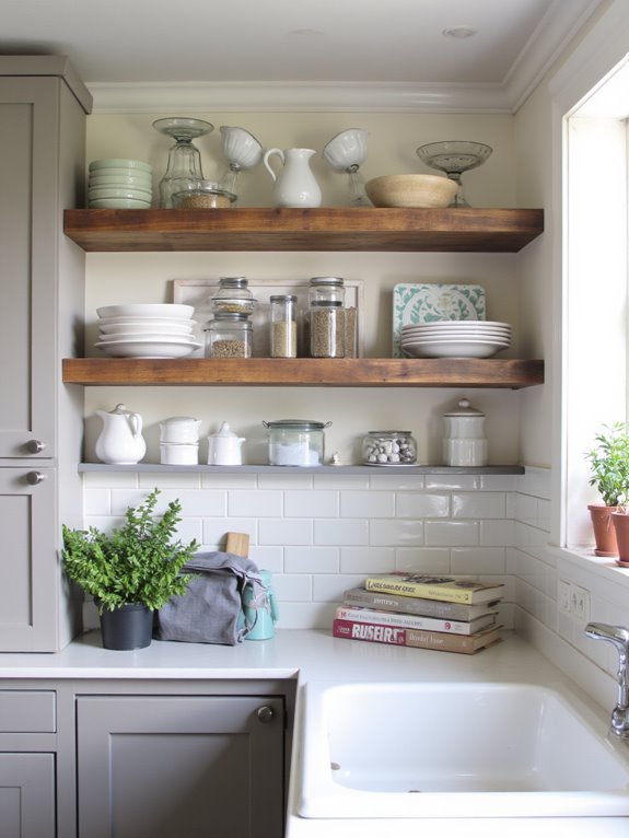 colorful dishware on display