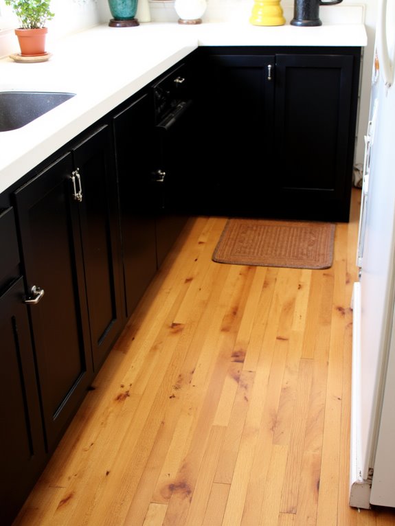 contrasting flooring for kitchens