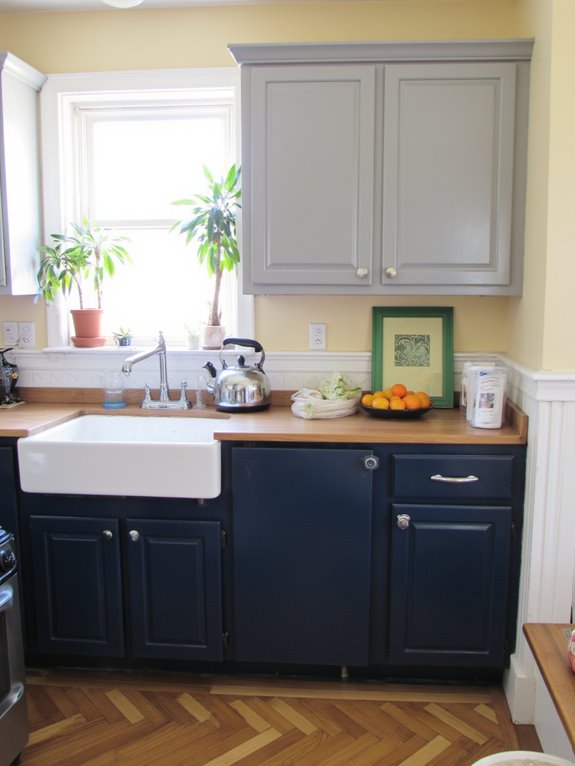 contrasting tones for depth