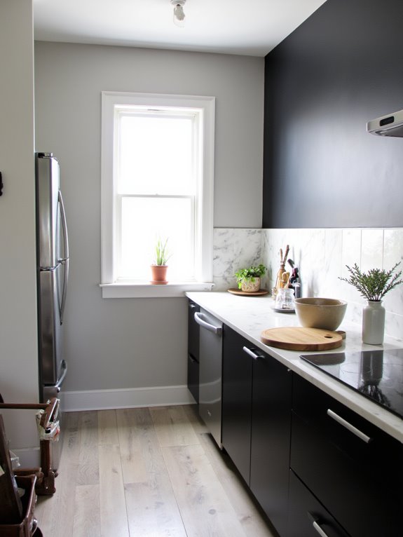 cool gray kitchen elegance