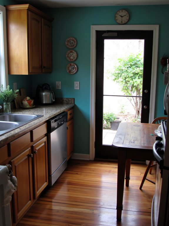 cool teal enhances brightness